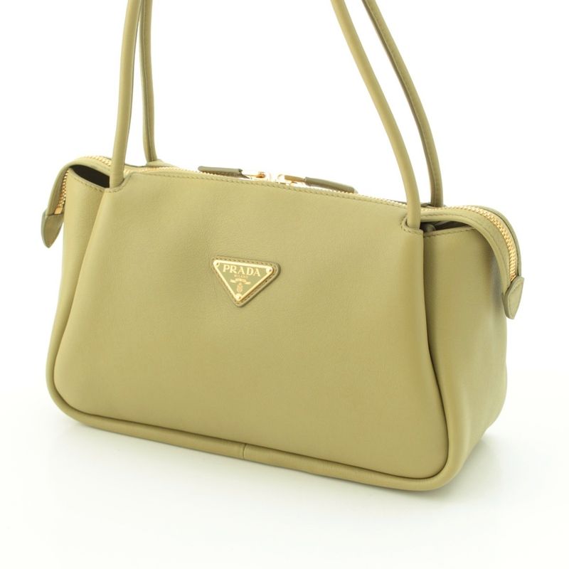 Prada Darling Leather Shoulder Bag Pistachio Light Green