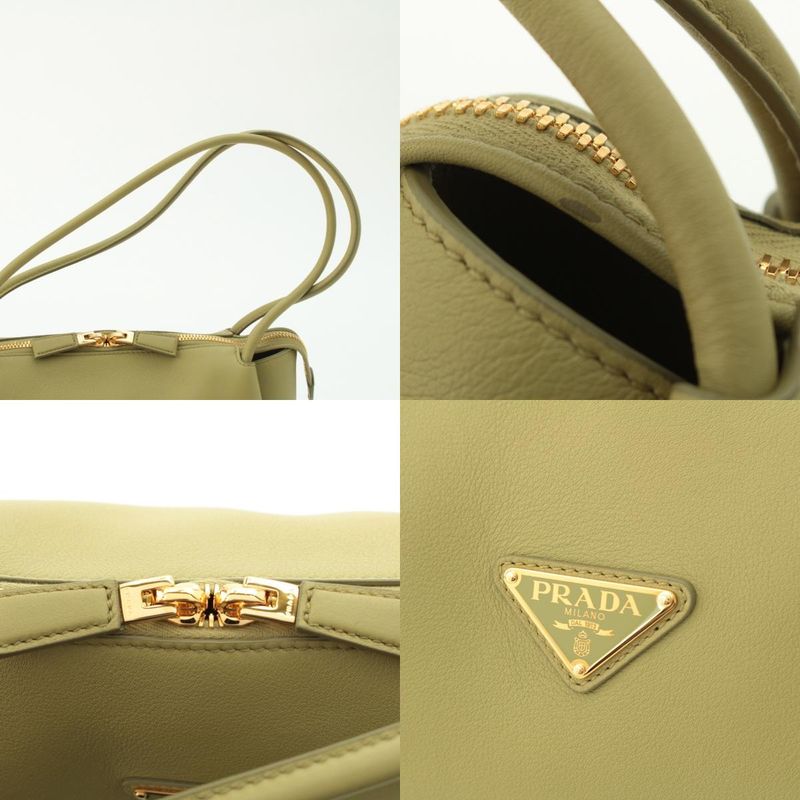 Prada Darling Leather Shoulder Bag Pistachio Light Green