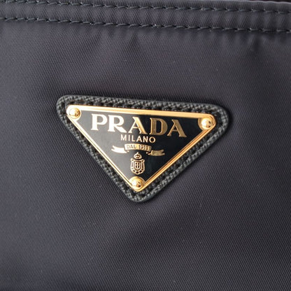 Prada Re Edition Re-Nylon Saffiano Large Tote Navy TU