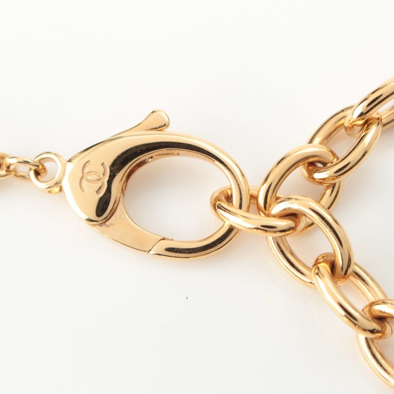 Chanel Collection Metal & Costume Pearl CC Logo Necklace Multicolor