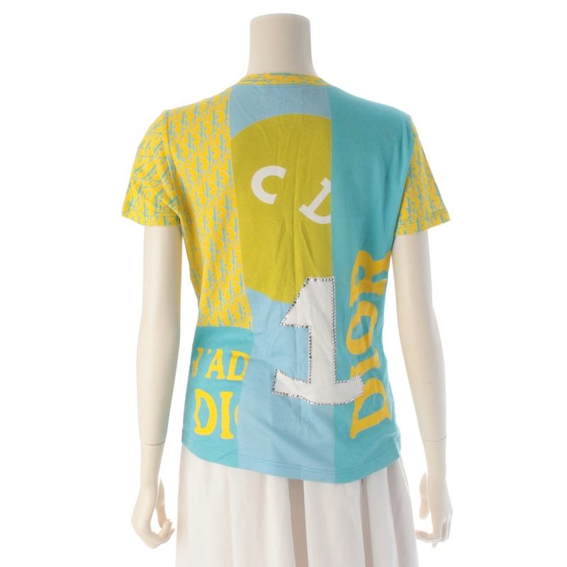 Dior Galliano Era J'adior Trotter Line Stone Numbering V-neck Short Sleeve