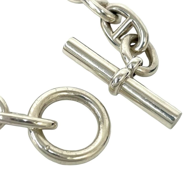 Hermes Chaine D'ancre TGM 11 Links Chain Bracelet Silver