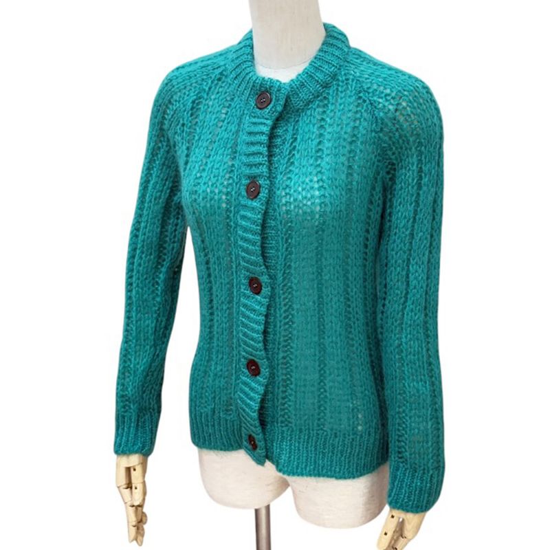 Prada Cardigan Nylon Green