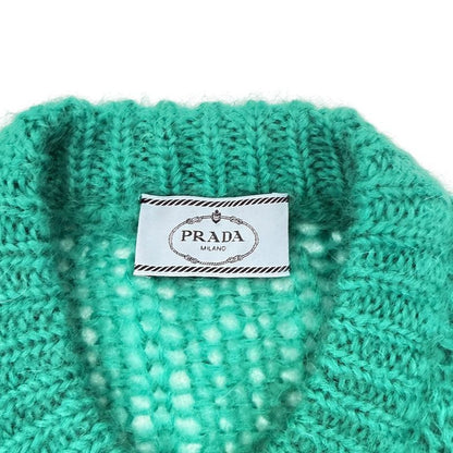 Prada Cardigan Nylon Green