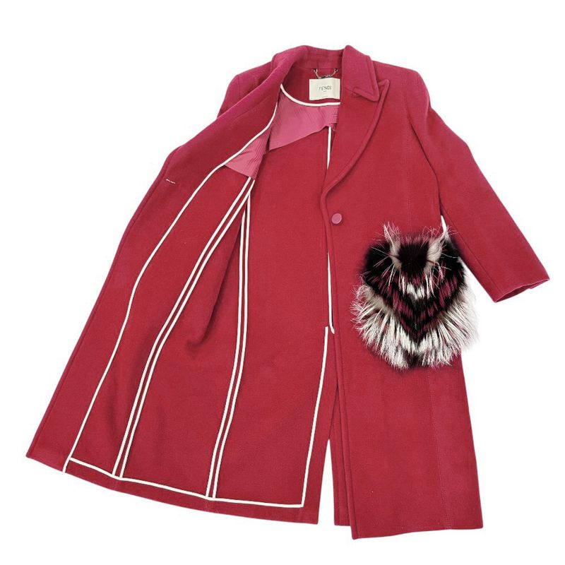 Fendi Wool Jacket Red