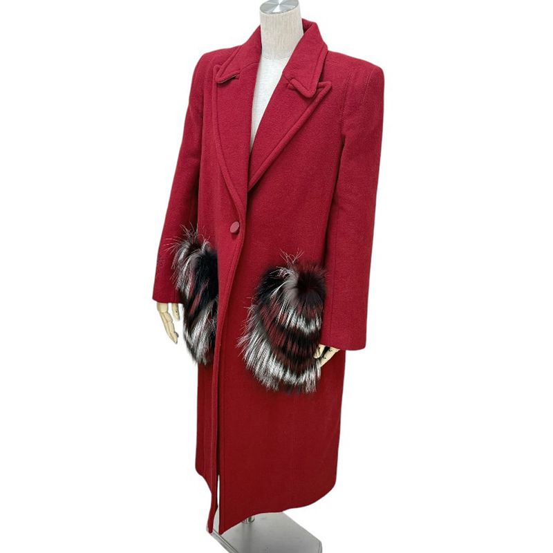Fendi Wool Jacket Red