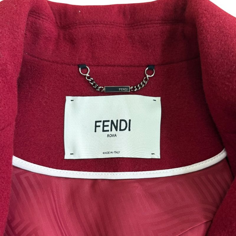Fendi Wool Jacket Red