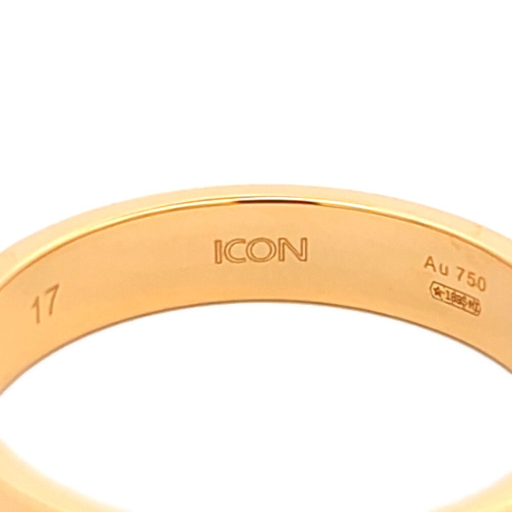Gucci Icon Logo Ring 18k Yellow Gold . Polished