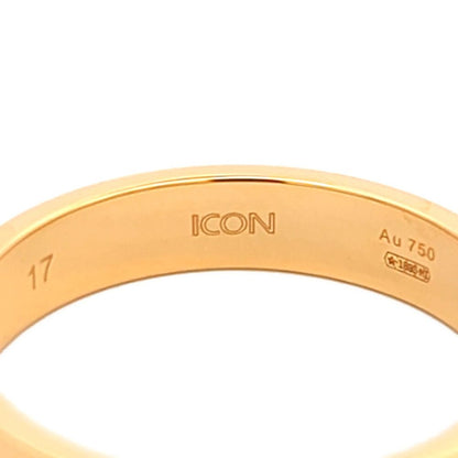 Gucci Icon Logo Ring 18k Yellow Gold . Polished