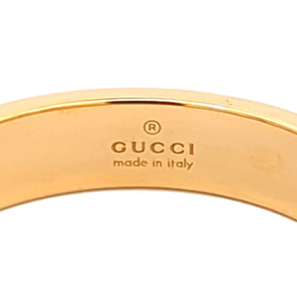 Gucci Icon Logo Ring 18k Yellow Gold . Polished
