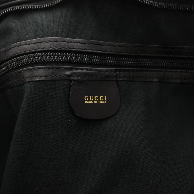 Gucci Boston Bag 2-Way GG Canvas Black YT