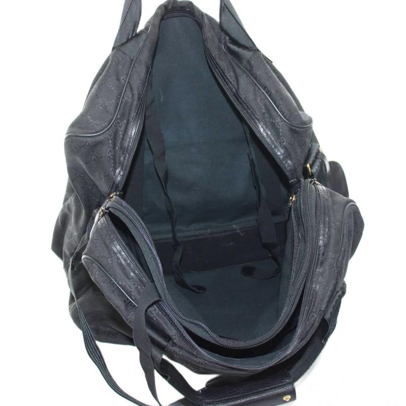 Gucci Boston Bag 2-Way GG Canvas Black YT