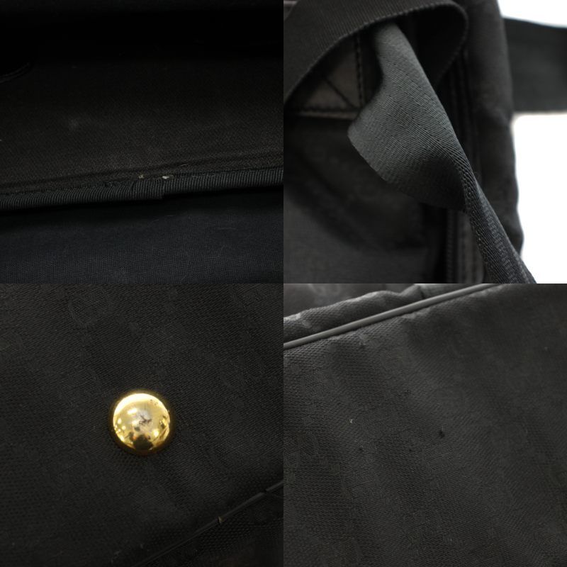 Gucci Boston Bag 2-Way GG Canvas Black YT