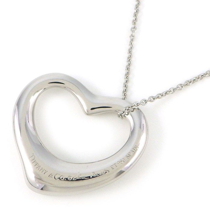 Tiffany & Co Necklace Open Heart 22 mm Width