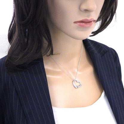 Tiffany & Co Necklace Open Heart 22 mm Width