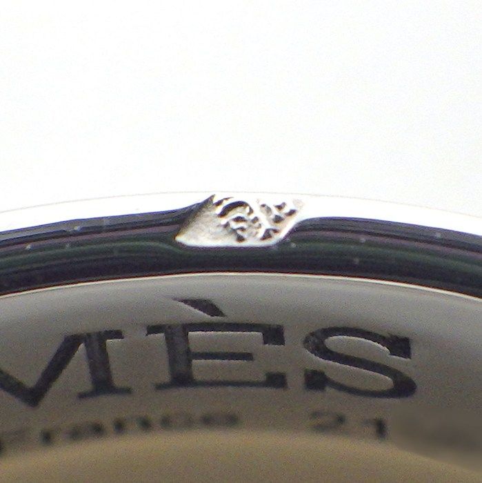 Hermes Ring Hella Cles Motif Points Diamond Total 18k White Gold . 52