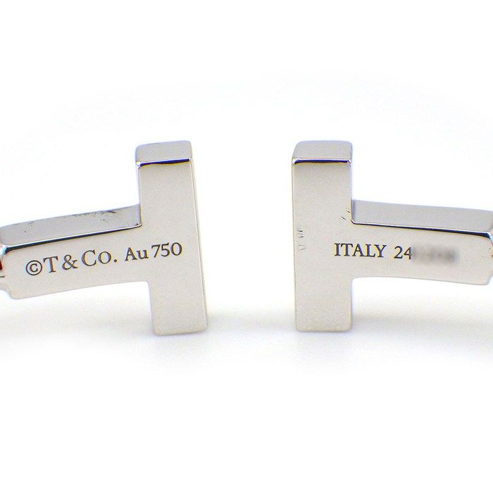 Tiffany & Co Bangle T-wire 18k White Gold Bracelet