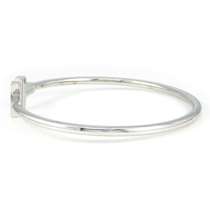 Tiffany & Co Bangle T-wire 18k White Gold Bracelet