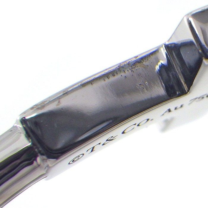 Tiffany & Co Bangle T-wire 18k White Gold Bracelet