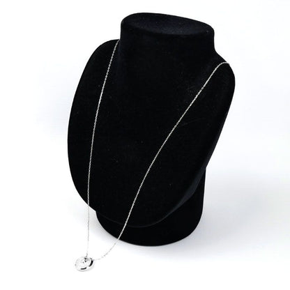 Cartier 18k White Gold Amulet Necklace Diamond 60 cm