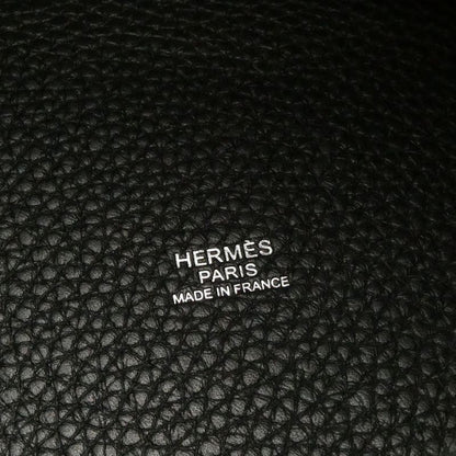 Hermes Picotin Lock PM Taurillon Clemence Handbag Silver Purse