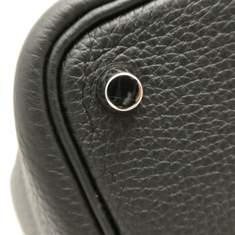 Hermes Picotin Lock PM Taurillon Clemence Handbag Silver Purse