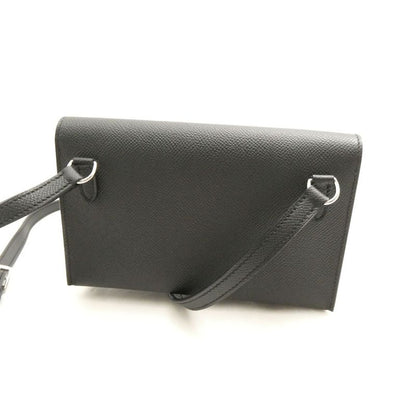 Hermes Nap to Go Veau Epsom Shoulder Bag Silver Purse