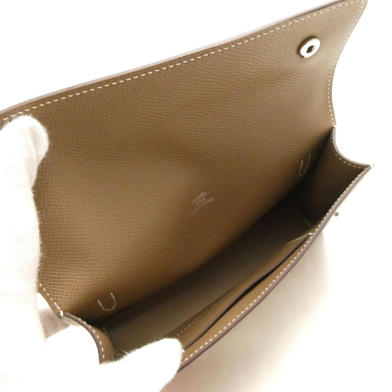 Hermes Nap to Go Veau Epsom Shoulder Bag Etoupe Silver