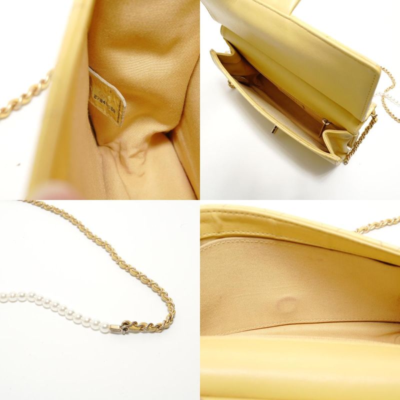 Chanel Shoulder Bag Quilted Pearl Chain