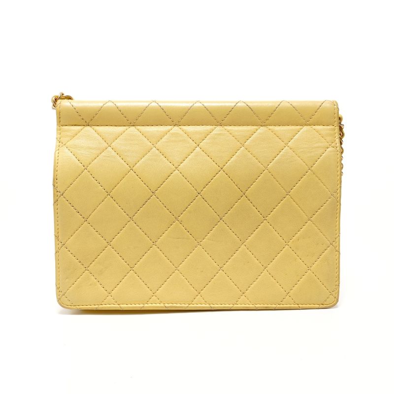 Chanel Shoulder Bag Quilted Pearl Chain