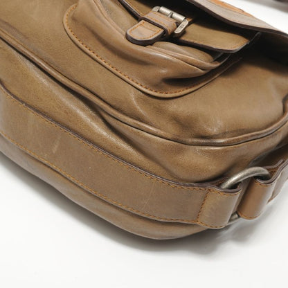 Dior Shoulder Bag Gaucho Leather Khaki Green