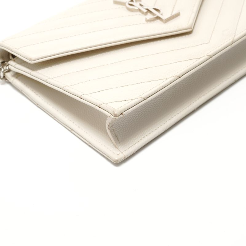 Saint Laurent Yves Shoulder Bag Cassandra Silver