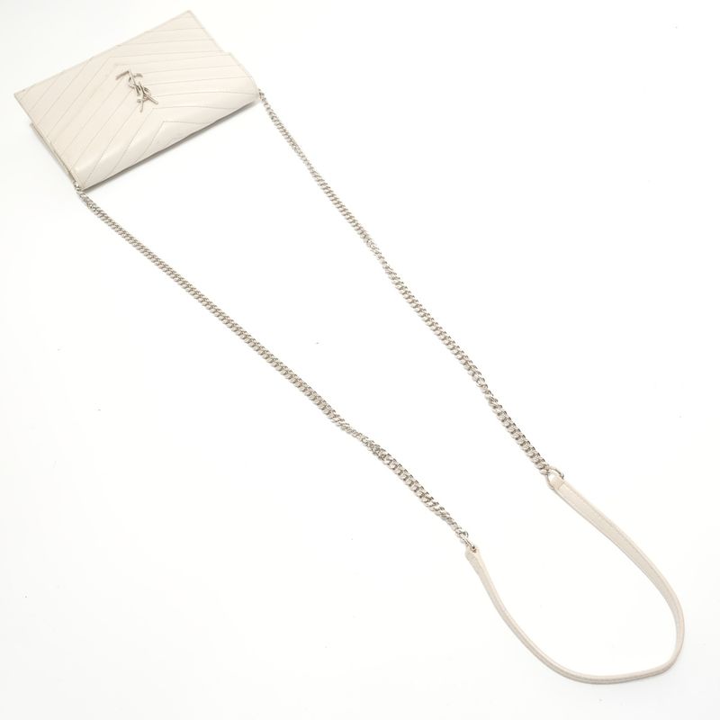 Saint Laurent Yves Shoulder Bag Cassandra Silver