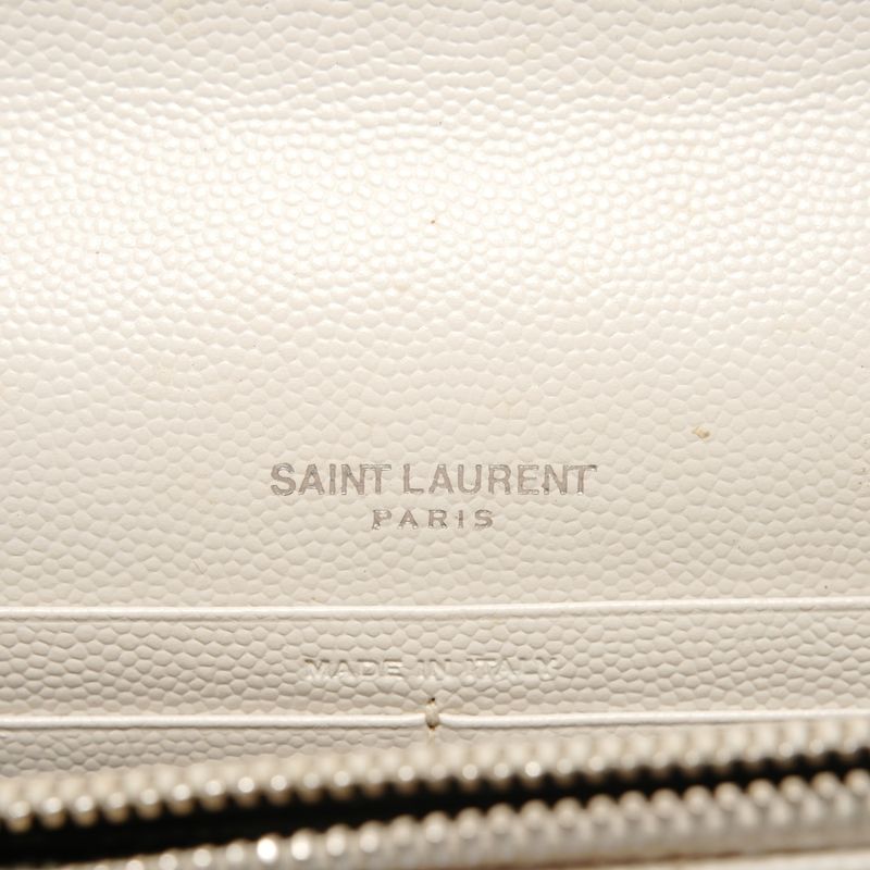 Saint Laurent Yves Shoulder Bag Cassandra Silver