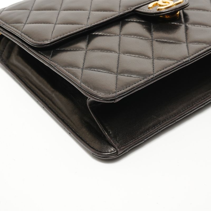 Chanel Shoulder Bag Push Lock Quilted