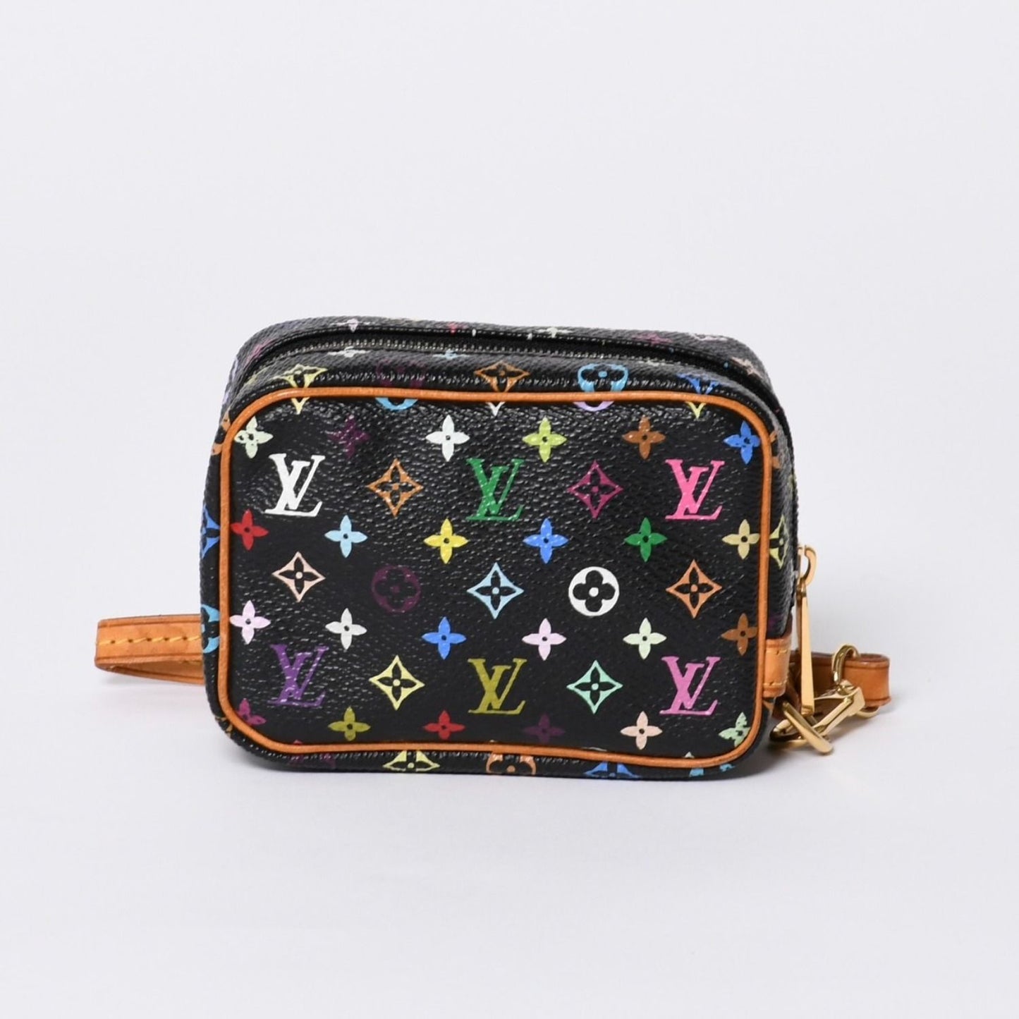 Louis Vuitton Pouch Trousse Wapiti Monogram Multicolor Black Takashi Murakami — view 3