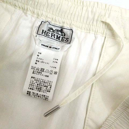 Hermes Cotton Nylon Easy Shorts Off White 42