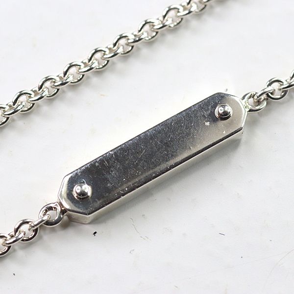 Tiffany & Co Mini Tag Chain Necklace Silver 46 cm