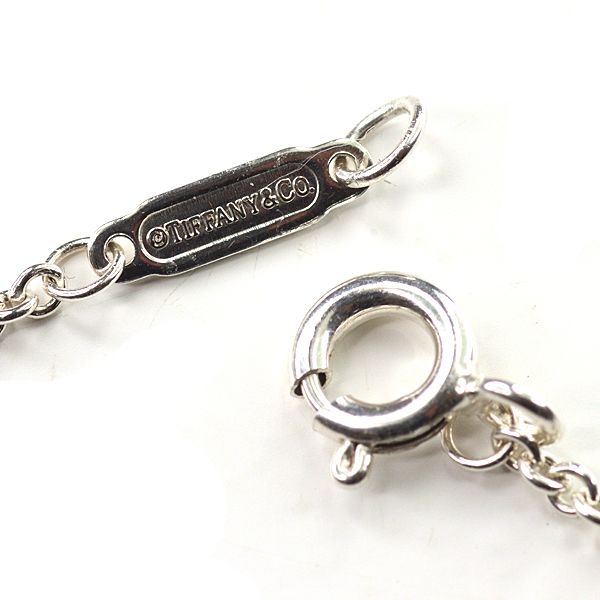 Tiffany & Co Mini Tag Chain Necklace Silver 46 cm