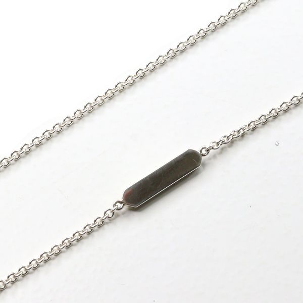 Tiffany & Co Mini Tag Chain Necklace Silver 46 cm