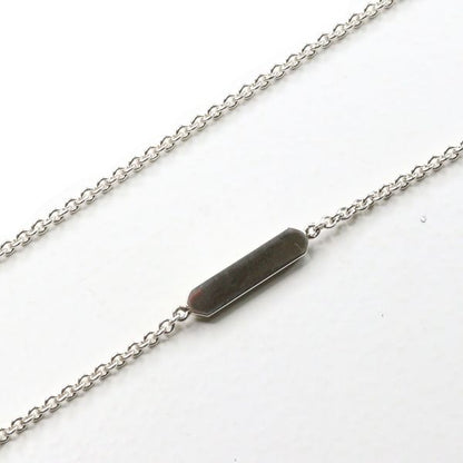 Tiffany & Co Mini Tag Chain Necklace Silver 46 cm