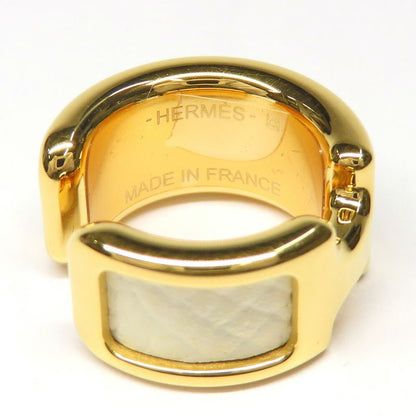 Hermes Olympe PM Nata Gold Metal Leather Small Hat