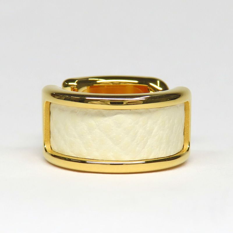 Hermes Olympe PM Nata Gold Metal Leather Small Hat