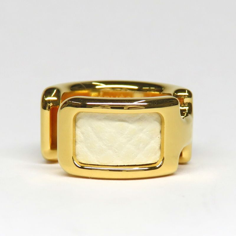 Hermes Olympe PM Nata Gold Metal Leather Small Hat