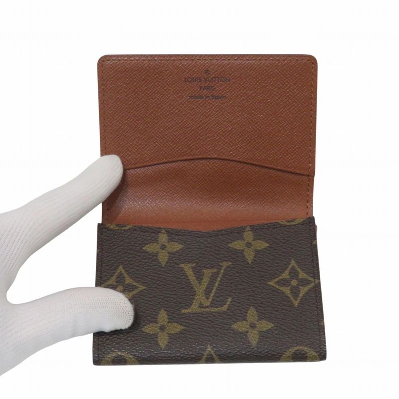 Louis Vuitton Envelope Carte de Visite Monogram Card Case Canvas