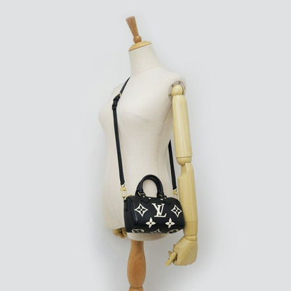 Louis Vuitton Bicolor Monogram Empreinte Nano Speedy Black Hand Bag