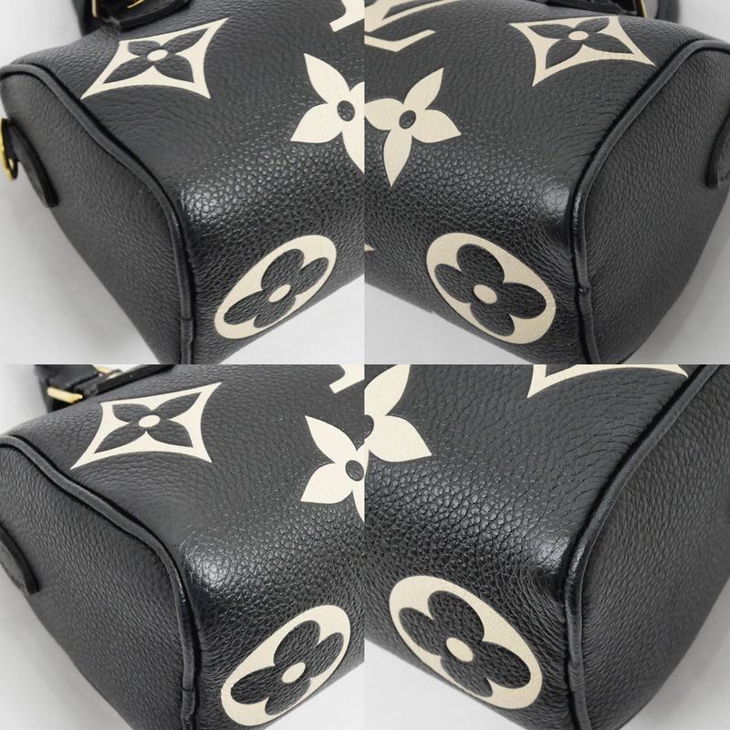 Louis Vuitton Bicolor Monogram Empreinte Nano Speedy Black Hand Bag