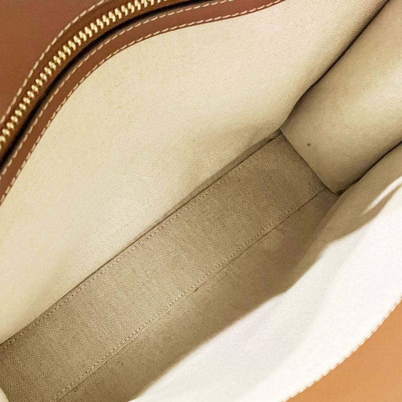Celine Vertical Cabas Small Tote Canvas Leather