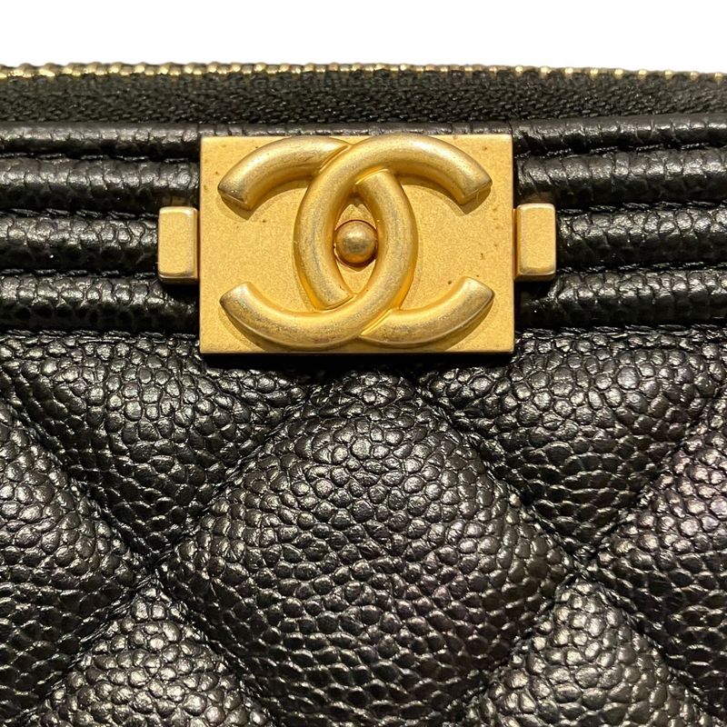 Chanel Clutch Caviar Leather