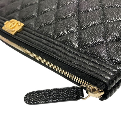 Chanel Clutch Caviar Leather